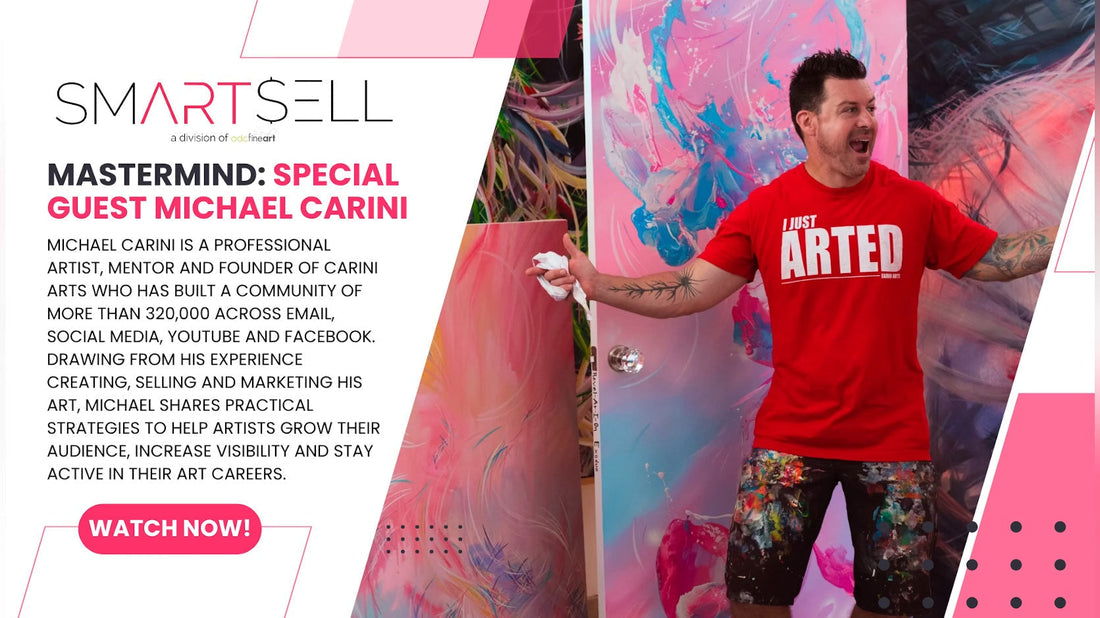 Michael Carini, special guest for ADC Fine Art's Monday Mastermind artist mentor session