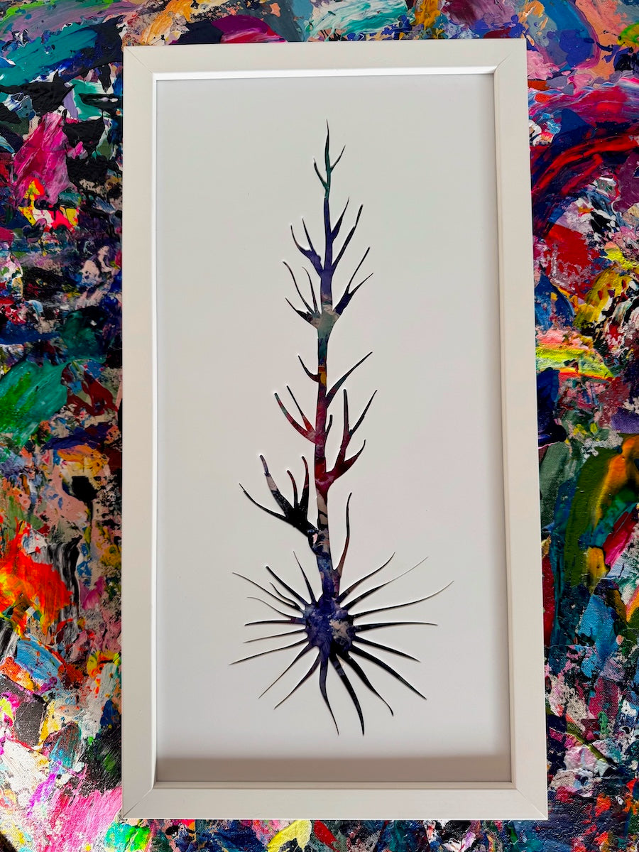 Neuron art and neurology based artwork inspired by traumatic brain injury. Art for doctors offices and hospitals. The perfect art for a neurology department. Art focused on healing and navigating trauma. Interior design and decor in Los Angeles.