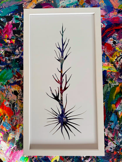 Neuron art and neurology based artwork inspired by traumatic brain injury. Art for doctors offices and hospitals. The perfect art for a neurology department. Art focused on healing and navigating trauma. Interior design and decor in Los Angeles.