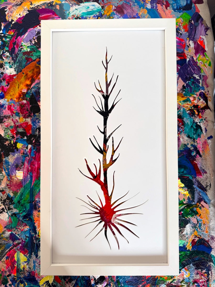 Neuron art and neurology based artwork inspired by traumatic brain injury. Art for doctors offices and hospitals. The perfect art for a neurology department. Art focused on healing and navigating trauma. Interior design and decor in Santa Fe.