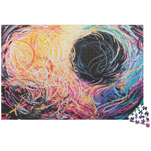 Astranomelly - Abstract Art Puzzle by San Diego artist Michael Carini
