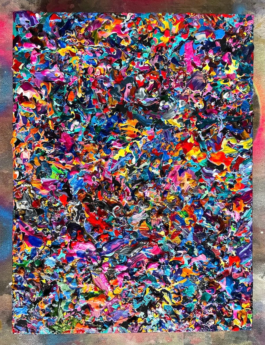 Valuable abstract art by artist Michael Carini. Exquisite interior design and decor in Coronado.