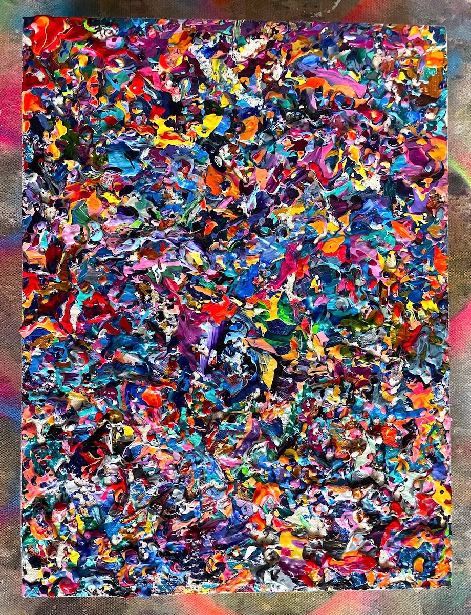 Valuable abstract art by artist Michael Carini. Exquisite interior design and decor in Miami.