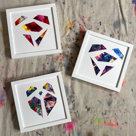 Carini Puzzled Hearts - Original Paintings