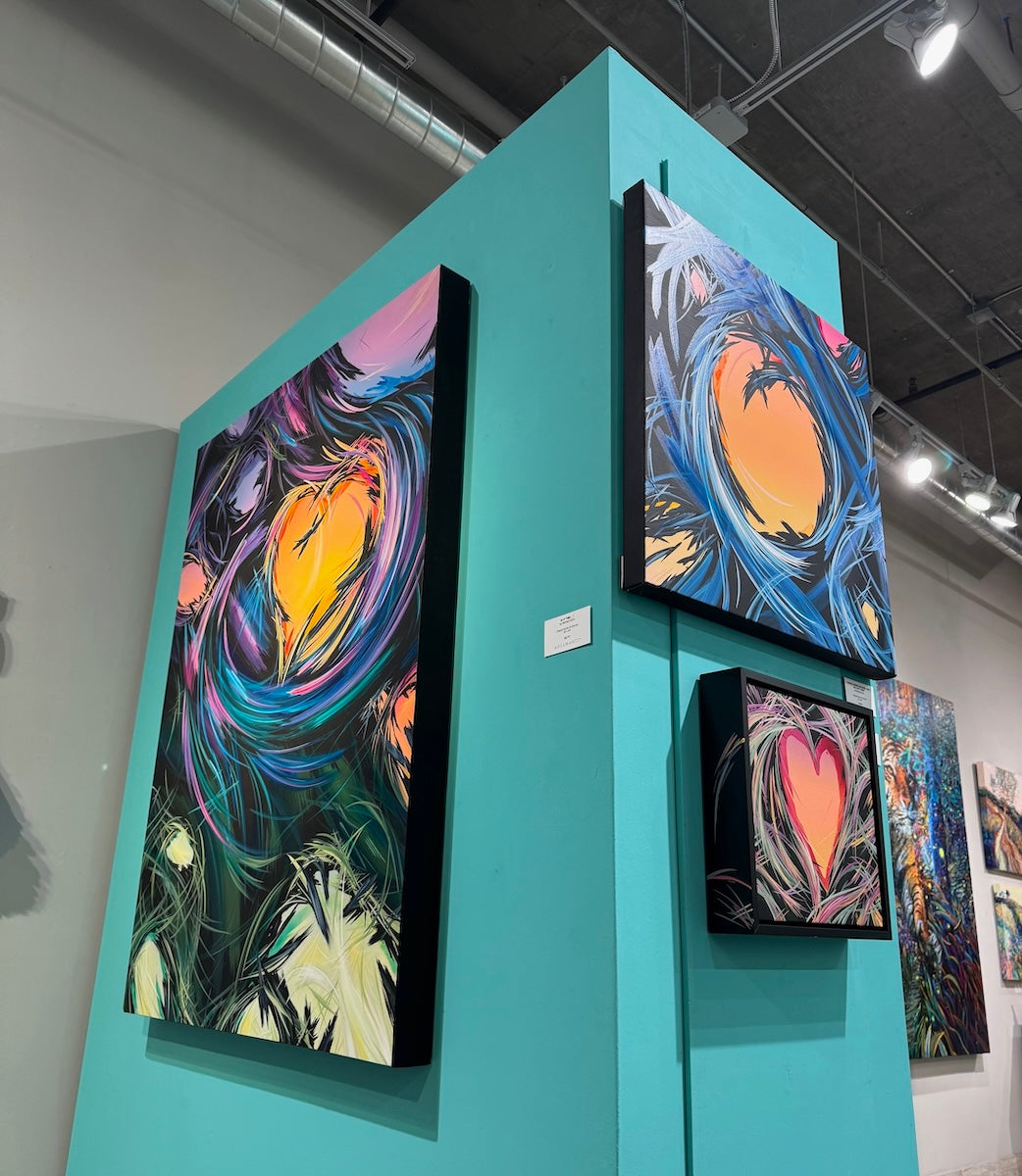 Gallery art for your walls. Contemporary abstract acrylic paintings and decor by Michael Carini. Interior for your space in Rancho Santa Fe.
