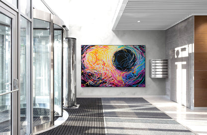 luxury corporate art and decor by contemporary abstract artist Michael Carini of Carini Arts in Southern California. Worldwide shipping.