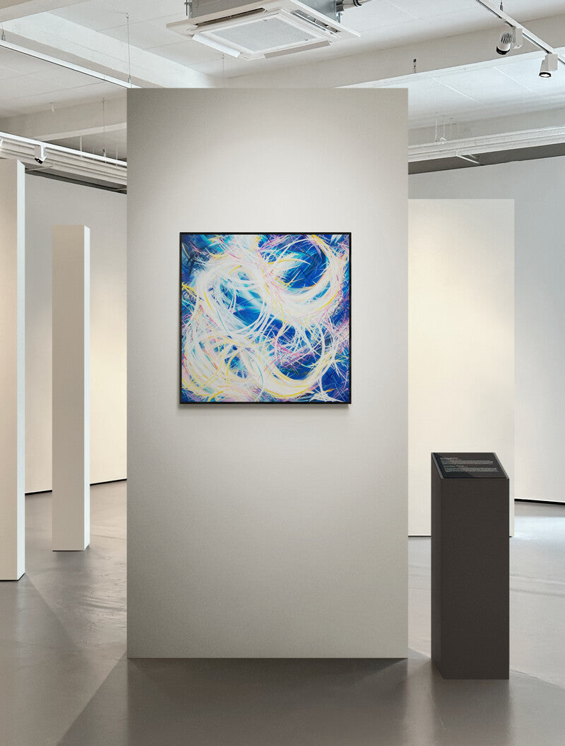 Palm Springs contemporary abstract painting by gallery artist Michael Carini of Carini Arts