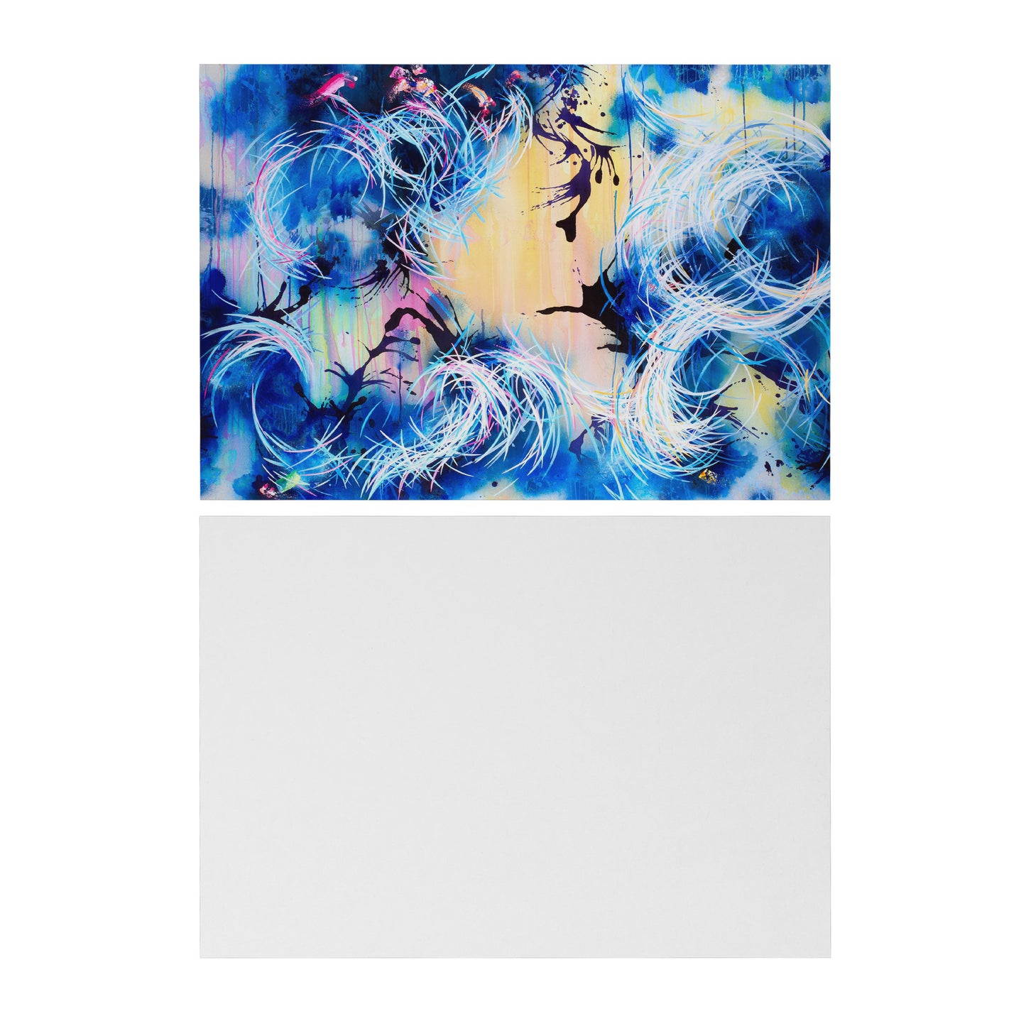 Falling Towards The Sky Greeting Cards