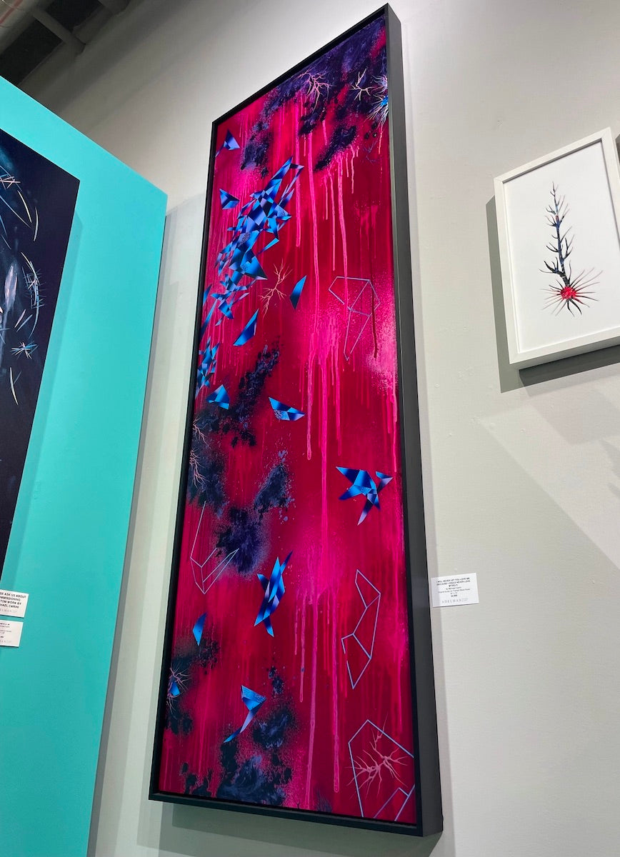 spectacular abstract art by contemporary artist Michael Carini on exhibit at San Diego art gallery