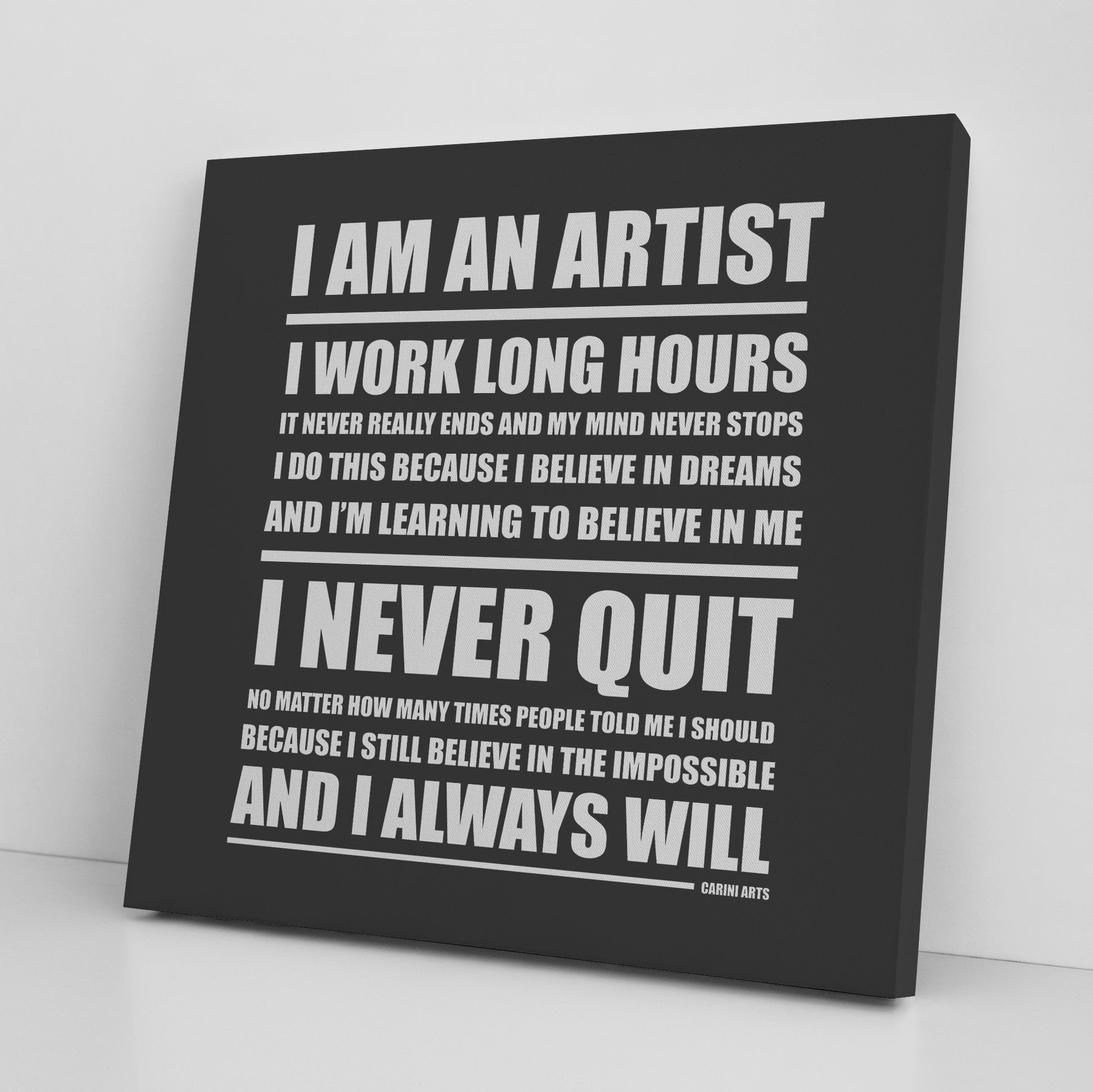 powerful artist reminders and canvas quote art
