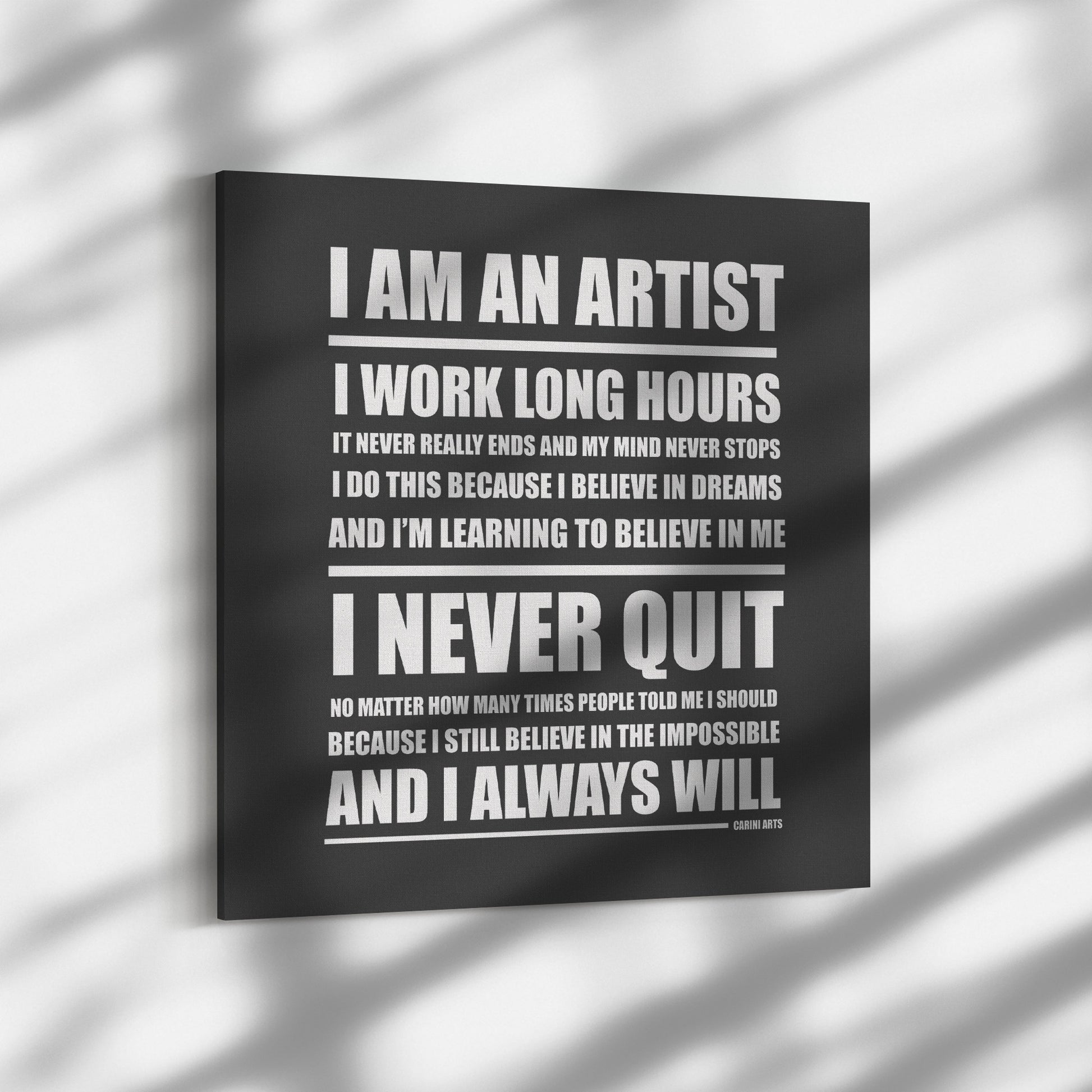 the best canvas decor and quote art for artists