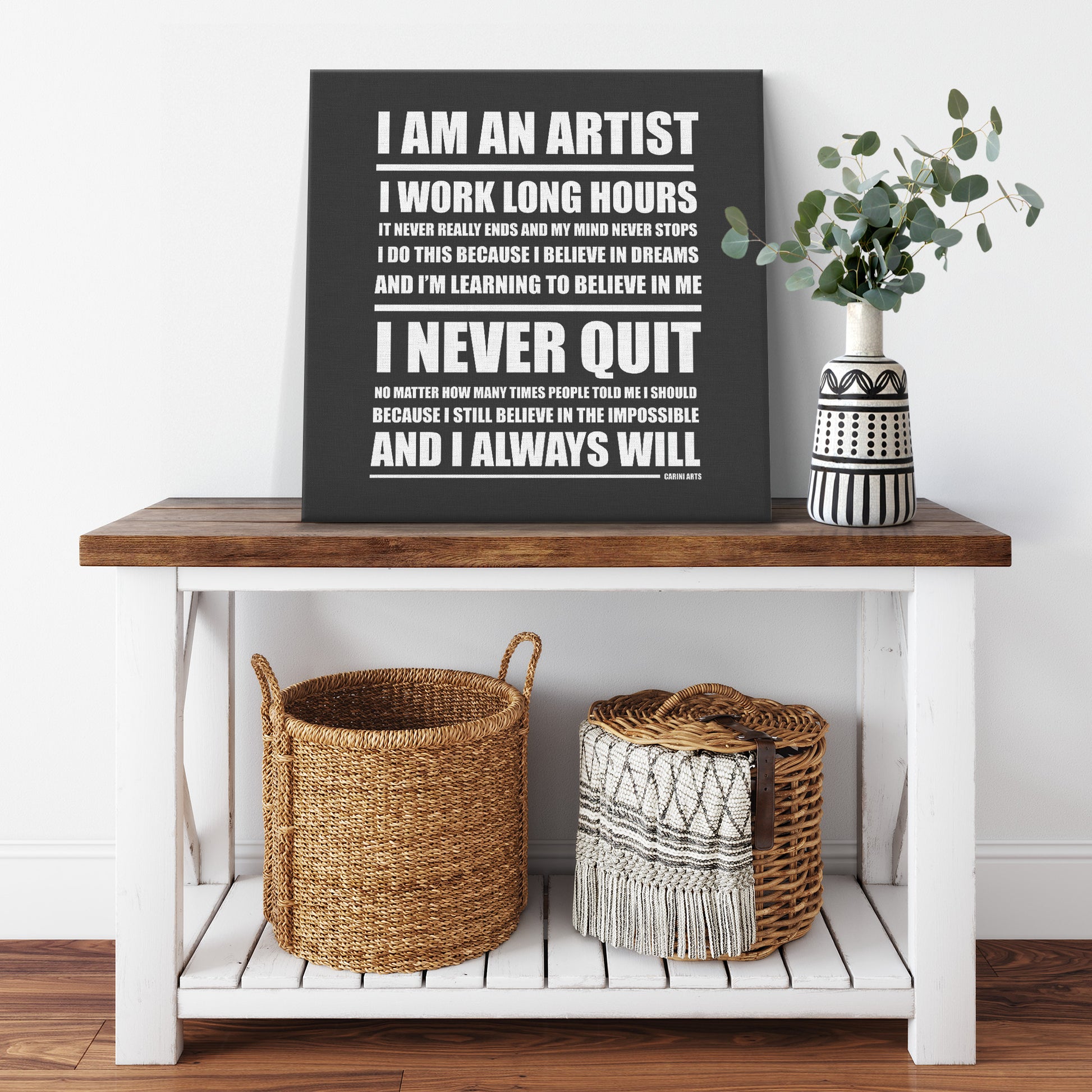 the perfect canvas quote art for every artist