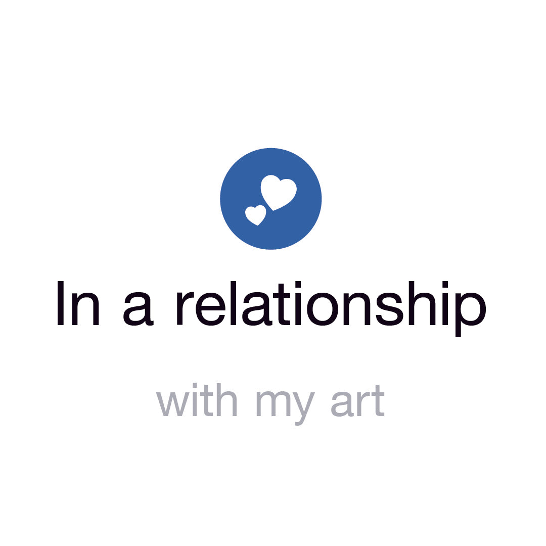 in a relationship with my art tees and hoodies