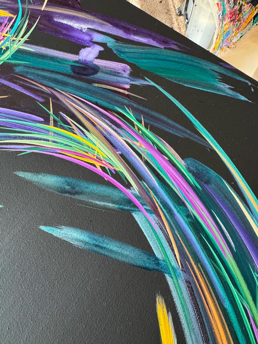 Stunning abstract and and acrylic paintings by artist to watch Michael Carini in Beverly Hills