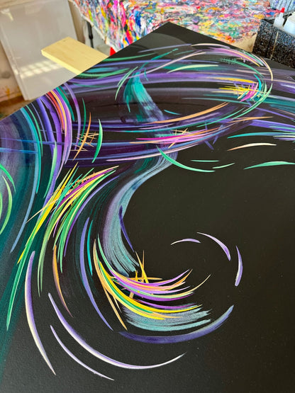 Stunning abstract and and acrylic paintings by artist to watch Michael Carini in La Jolla