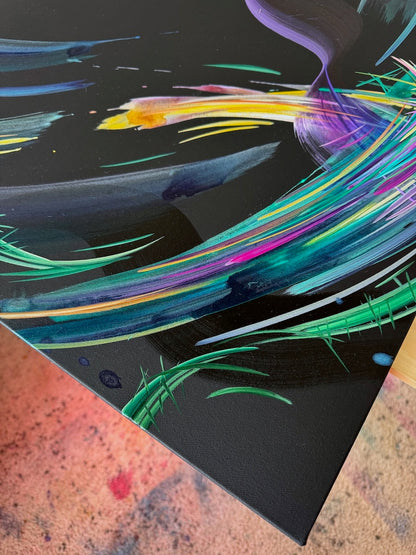 Stunning abstract and and acrylic paintings by artist to watch Michael Carini in Carmel Valley