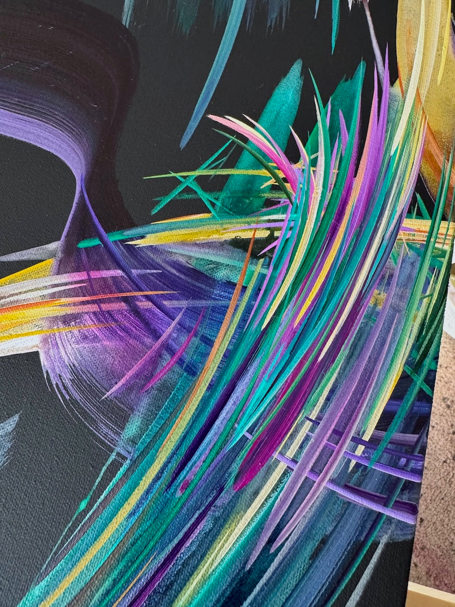 Stunning abstract and and acrylic paintings by artist to watch Michael Carini in Laguna Beach