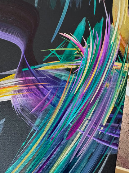 Stunning abstract and and acrylic paintings by artist to watch Michael Carini in Laguna Beach