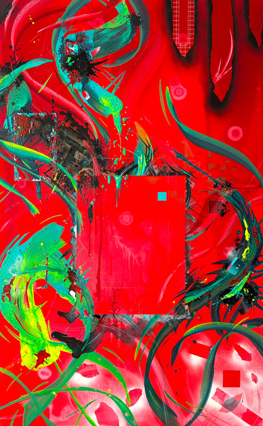 Geometric abstraction by rising artist Michael Carini of Carini Arts. Unique and original contemporary art in San Diego. You must collect this artist now!