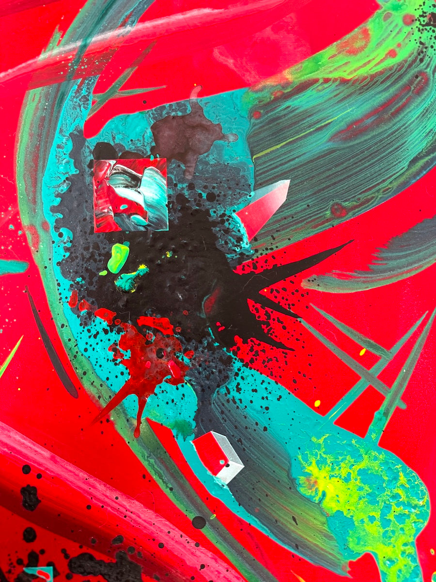 Geometric abstraction by rising artist Michael Carini of Carini Arts. Unique and original contemporary art in LA.