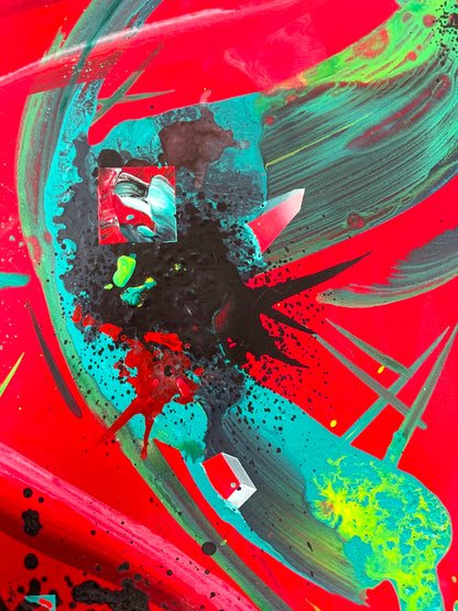 Geometric abstraction by rising artist Michael Carini of Carini Arts. Unique and original contemporary art in LA.
