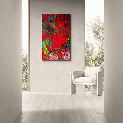 Geometric abstraction by rising artist Michael Carini of Carini Arts. Unique and original contemporary art in Carmel Valley.