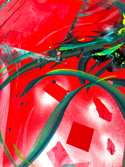 Geometric abstraction by rising artist Michael Carini of Carini Arts. Unique and original contemporary art in Southern California.
