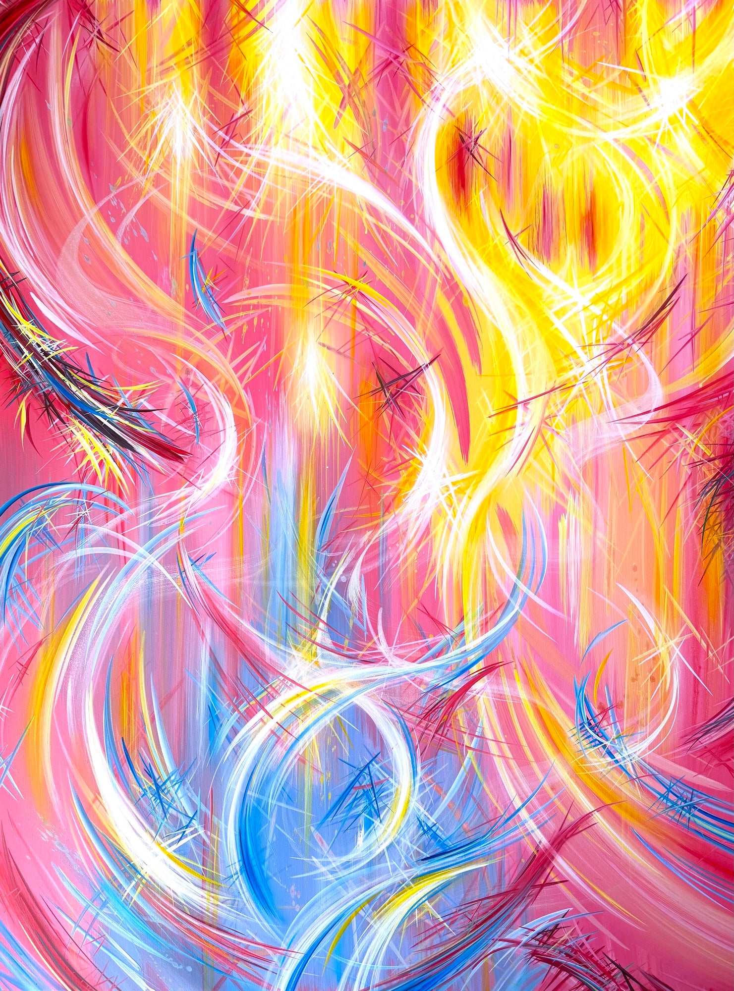 Unique and expressive abstract art by Michael Carini of Carini Arts in San Diego.