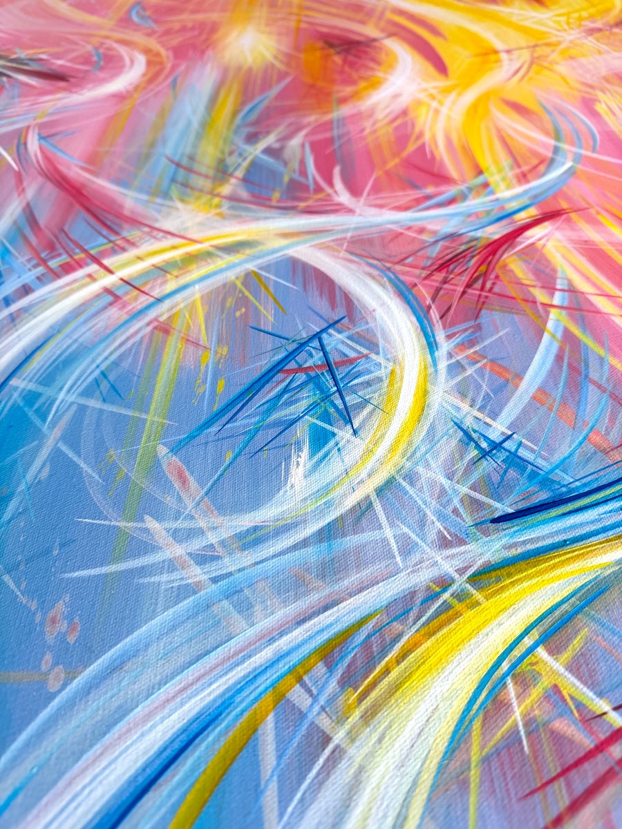 Unique and expressive abstract art by Michael Carini of Carini Arts in Del Mar.