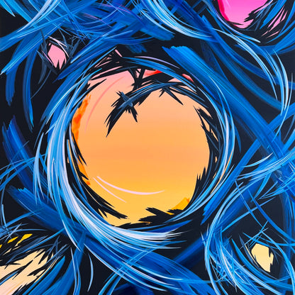 Stunningly beautiful and unique abstract art and contemporary painting by Michael Carini in Laguna Beach