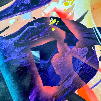 Stunning contemporary art by abstract artist and Acrylic Alchemist Michael Carini in Palm Desert