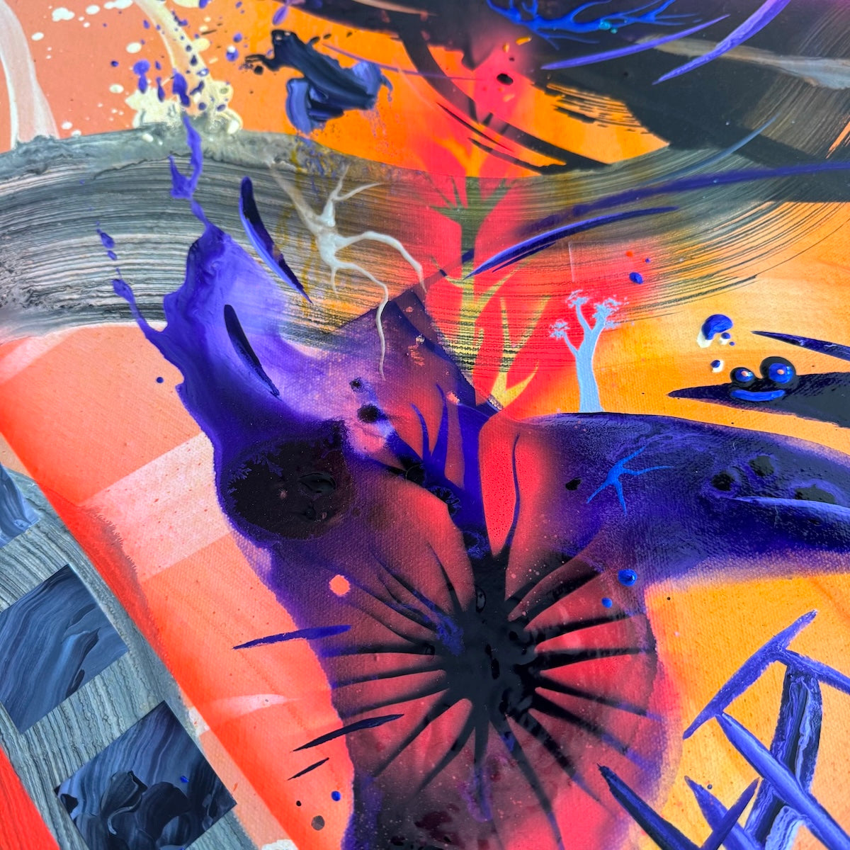 Stunning contemporary art by abstract artist and Acrylic Alchemist Michael Carini in La Quinta