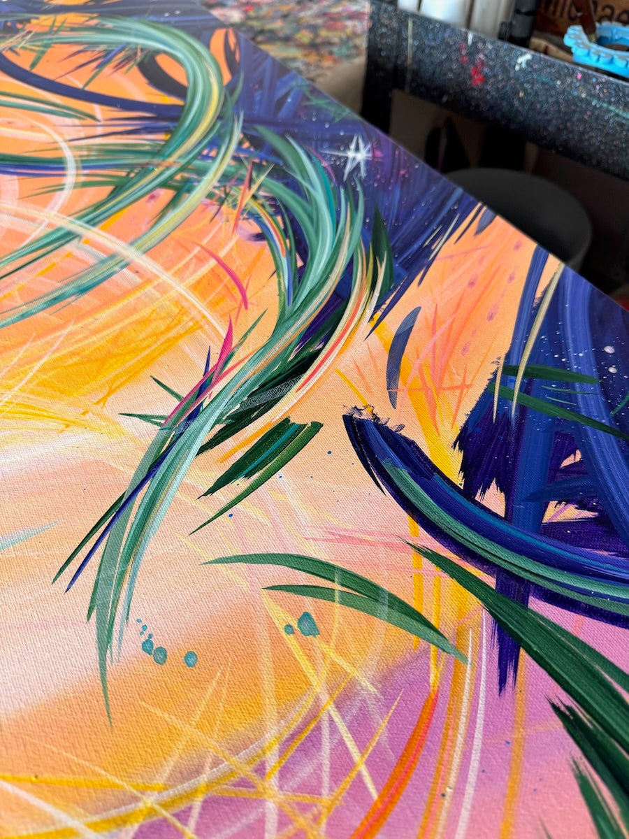 Stunning abstract art and acrylic paintings by must know artist Michael Carini of Carini Arts. Art you must invest in from rising artists in Del Mar.