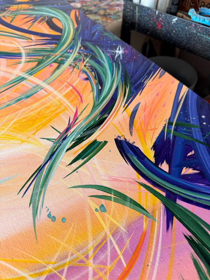 Stunning abstract art and acrylic paintings by must know artist Michael Carini of Carini Arts. Art you must invest in from rising artists in Del Mar.