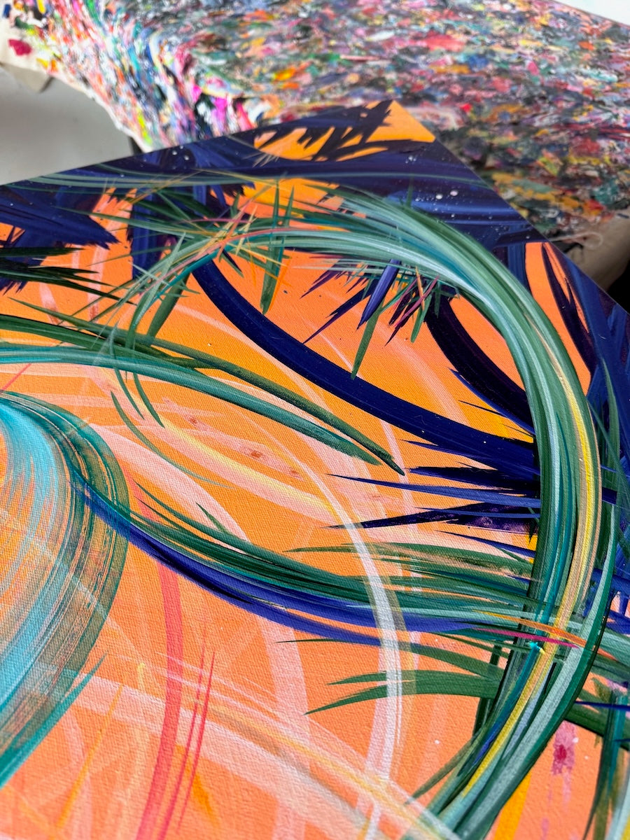 Stunning abstract art and acrylic paintings by must know artist Michael Carini of Carini Arts. Art you must invest in from rising artists in Encinitas.