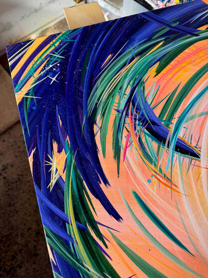 Stunning abstract art and acrylic paintings by must know artist Michael Carini of Carini Arts. Art you must invest in from rising artists in Rancho Santa Fe.