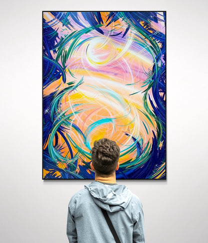 Stunning abstract art and acrylic paintings by must know artist Michael Carini of Carini Arts. Art you must invest in from rising artists in  Carmel Valley.