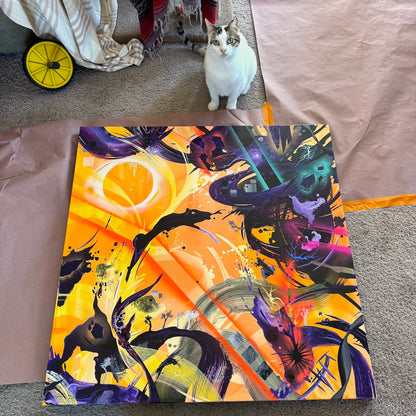 Stunning contemporary art by abstract artist and Acrylic Alchemist Michael Carini in Socal