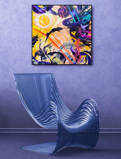Stunning contemporary art by abstract artist and Acrylic Alchemist Michael Carini in Southern California