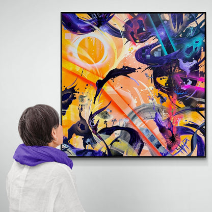 Stunning contemporary art by abstract artist and Acrylic Alchemist Michael Carini in La Jolla
