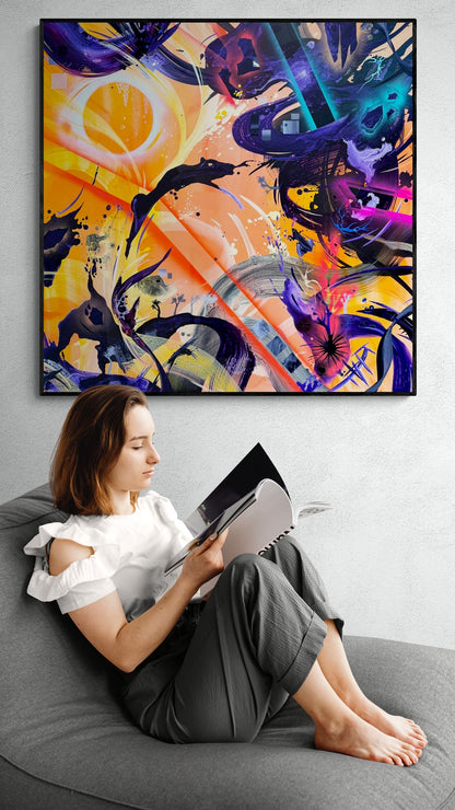 Stunning contemporary art by abstract artist and Acrylic Alchemist Michael Carini in Carlsbad, Rancho Santa Fe, Del Mar, and Carmel Valley