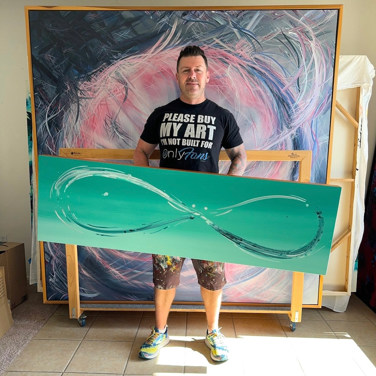 Del Mar contemporary art by local artist Michael Carini of Carini Arts