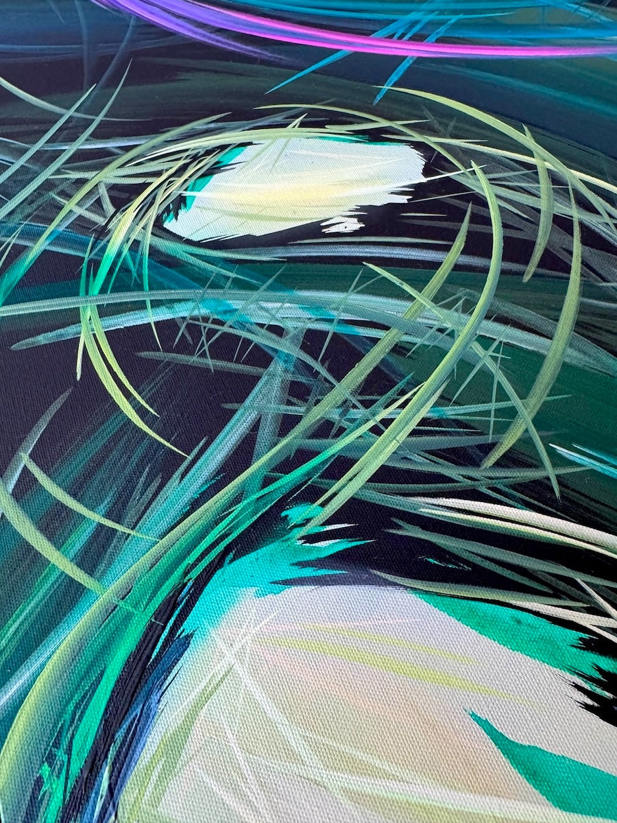 Michael Carini's stunningly beautiful abstract paintings in Scottsdale