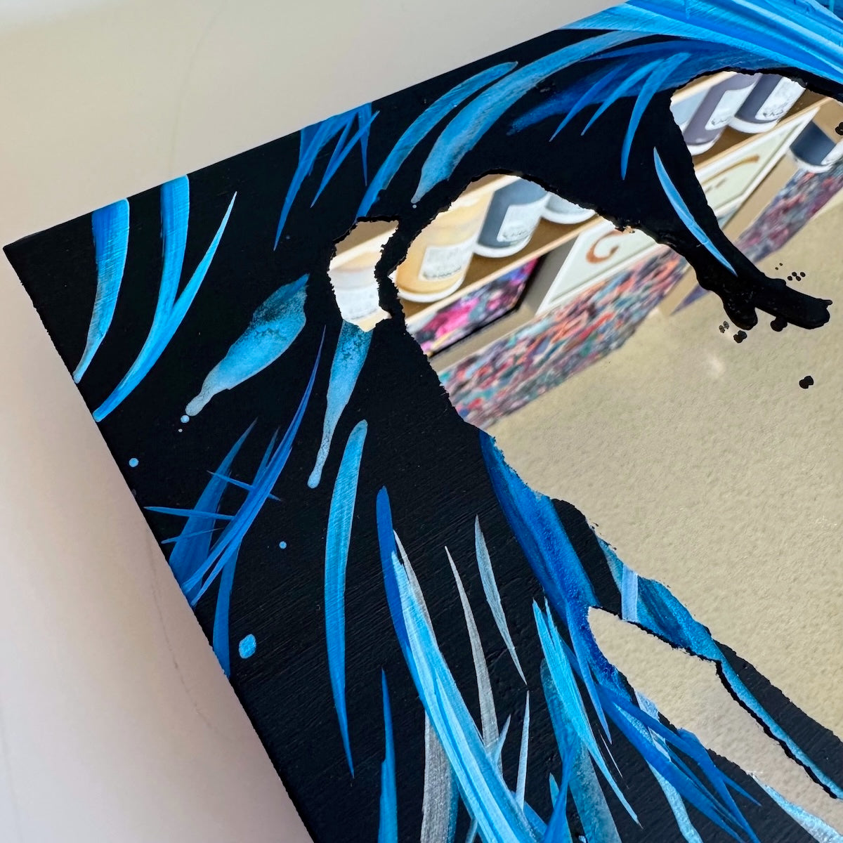 Unique heart art and mirror paintings by San Diego contemporary abstract artist Michael Carini of Carini Arts. Small and affordable art for your walls and your soul in Carmel Valley.