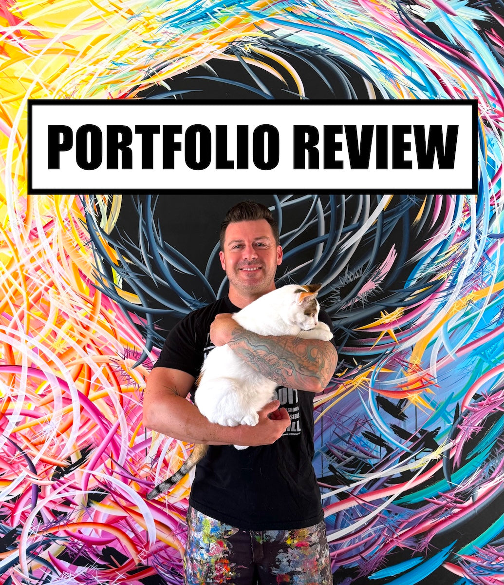 Michael Carini holding his cat Braska - Portfolio Review service