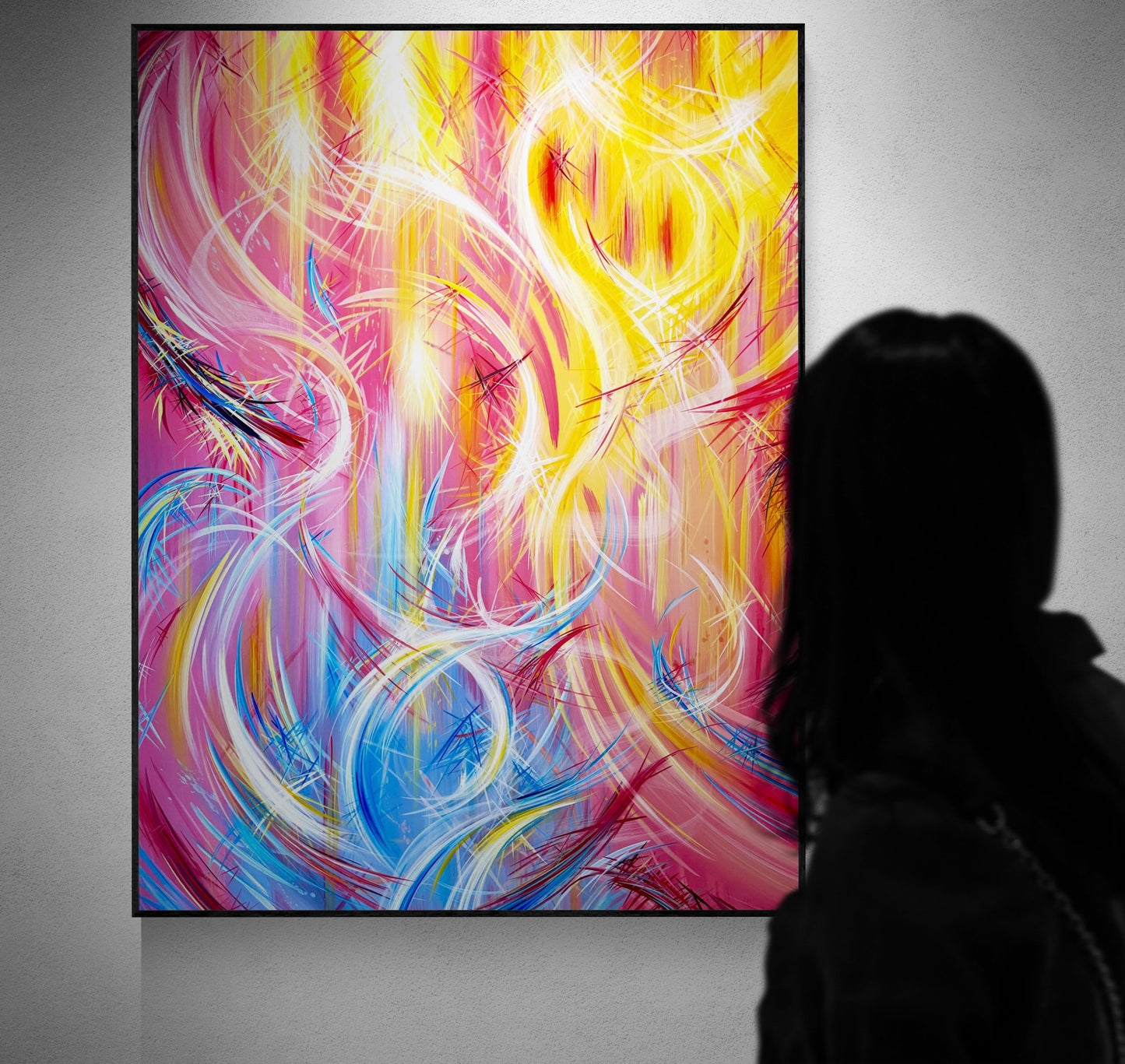 Unique and expressive abstract art by Michael Carini of Carini Arts in Beverly Hills.