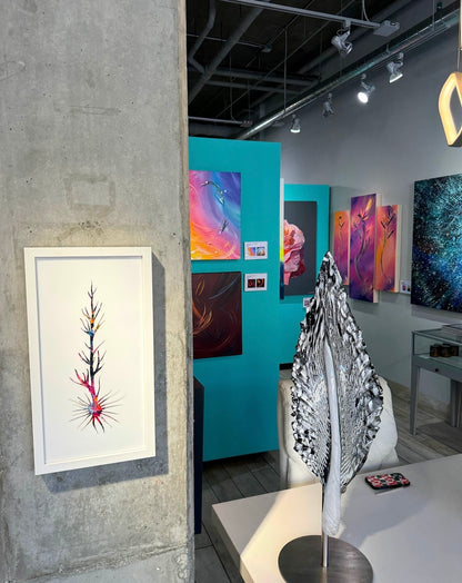 Michael Carini contemporary abstract at on exhibit at San Diego art gallery Adelman Contemporary