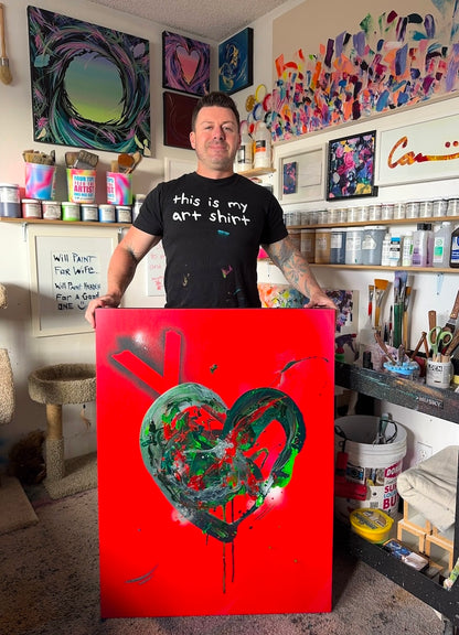 Michael Carini contemporary abstract art and acrylic painting. Wall art and decor in San Diego.
