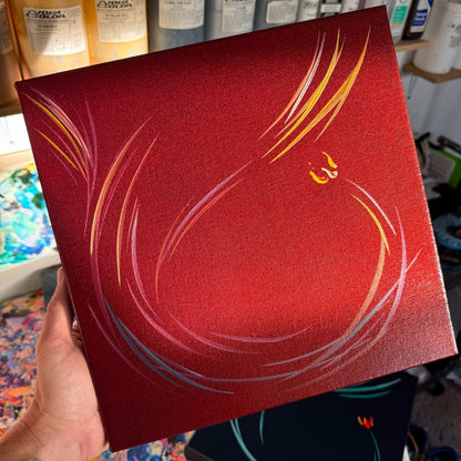 Michael Carini phoenix flower paintings. Contemporary abstract art and acrylic painting in Scottsdale