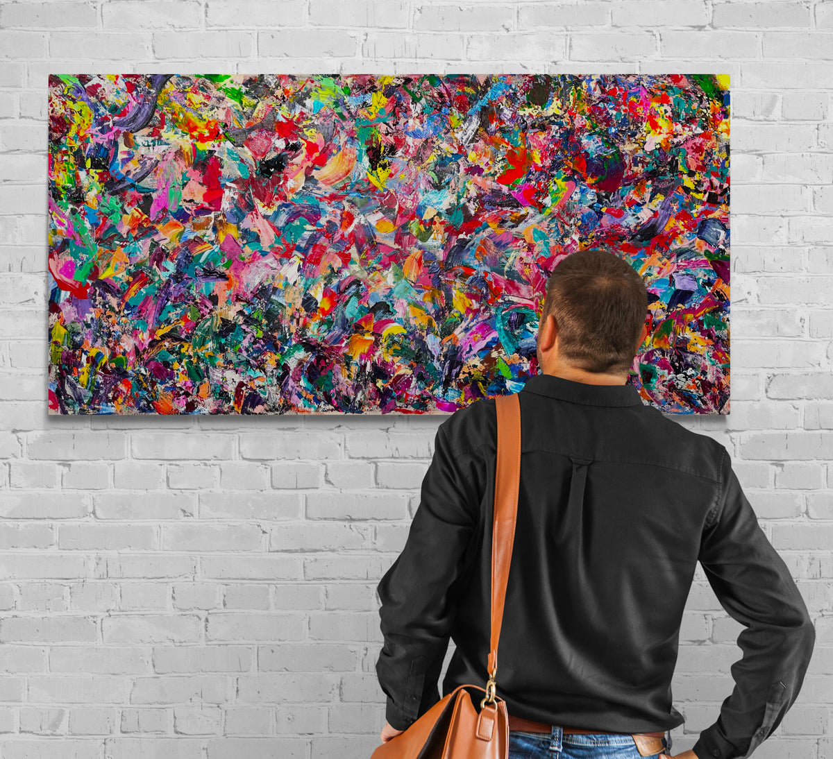 Texture and process art you can touch by contemporary abstract artist Michael Carini in La Jolla
